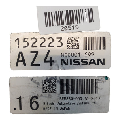 ✅2012-13 Nissan Quest 3.5L ECM ECU Engine Control Module Computer BEM3B0-000 A1