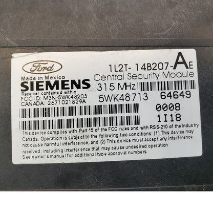 ✅ 02 FORD EXPLORER REMOTE KEYLESS ENTRY MODULE 1L2T-14B207-AE