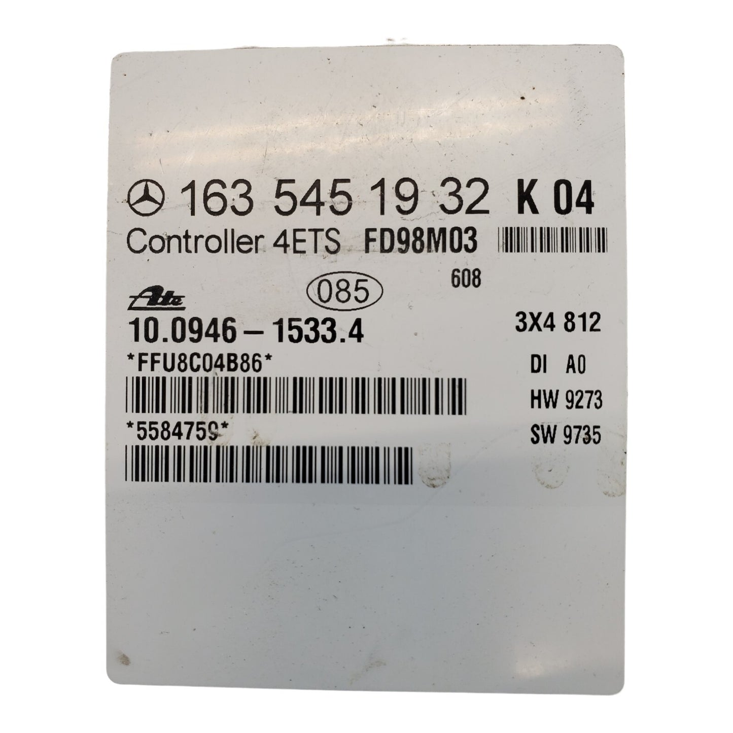 ✅1998 - 2000 Mercedes ML-Class ML320 ML430 4ETS ABS Control Module 163 545 19 32