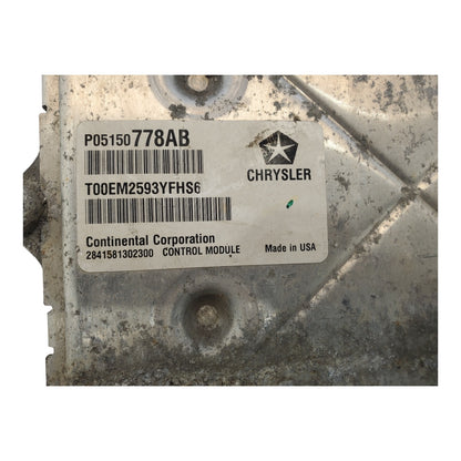 2014 Caravan Town & Country 3.6L Engine Control Module ECU ECM OEM P05150778AB