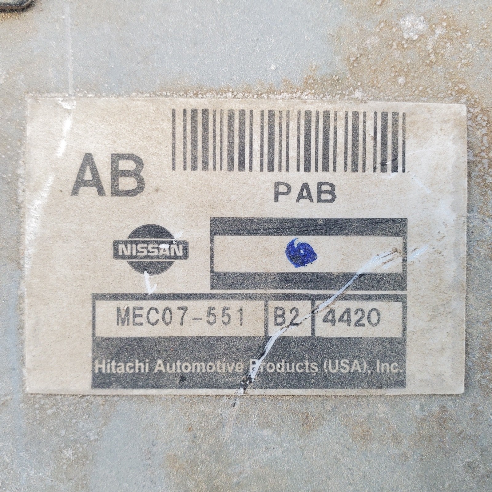 2004 NISSAN FRONTIER XTERRA 3.3L A/T ENGINE COMPUTER MODULE MEC07-551 B2 ECU ECM
