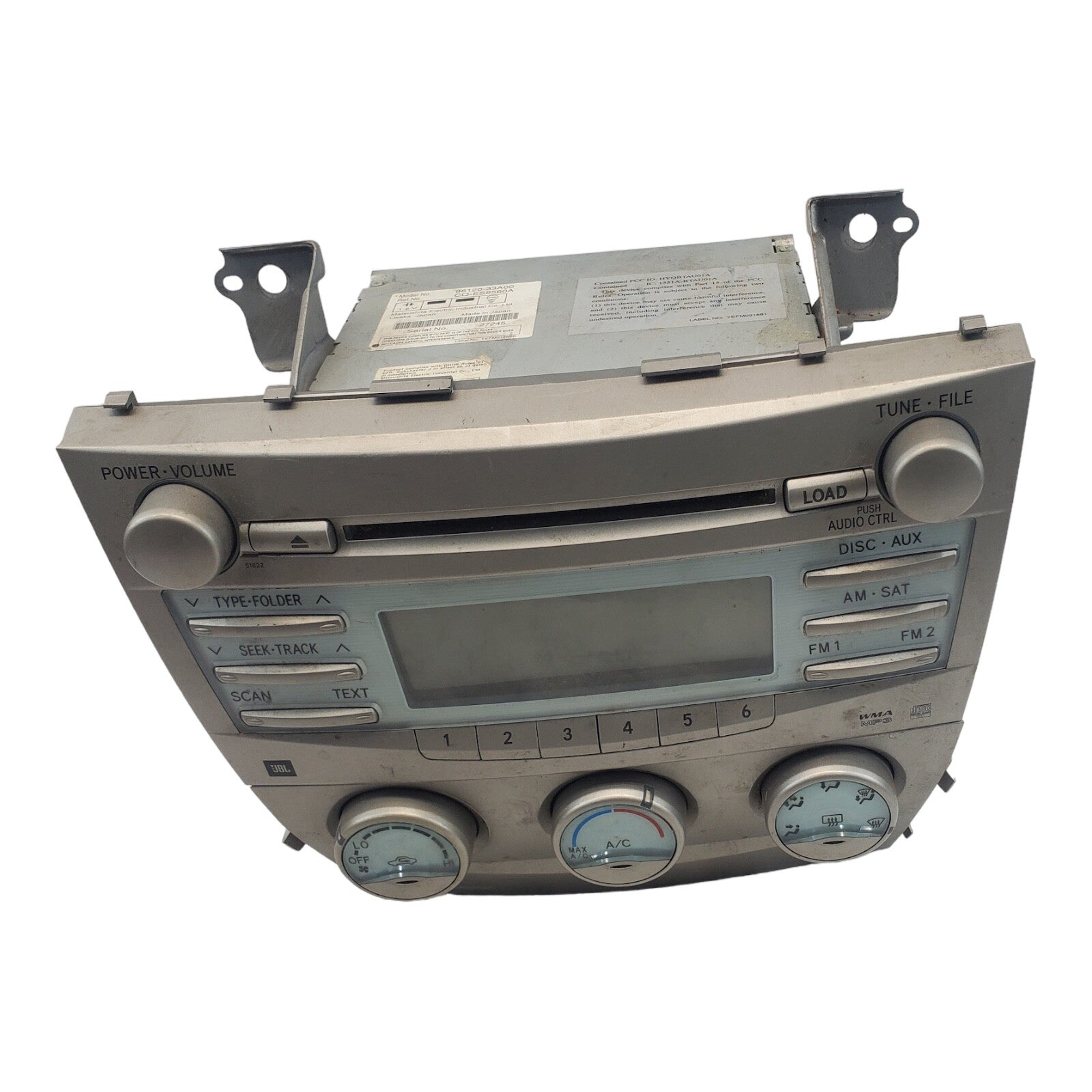 2007-2009 Toyota Camry Am Fm Cd Player Radio Receiver 86120-33A00