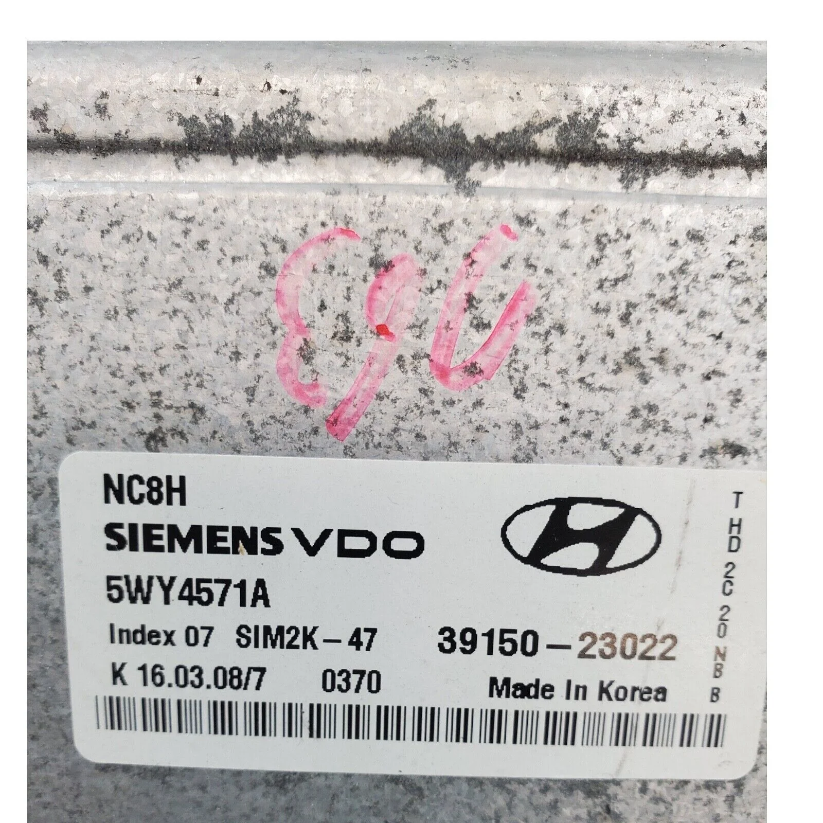 07 - 10 Hyundai Elantra 2.0L ECM Engine Control Module 39150-23022
