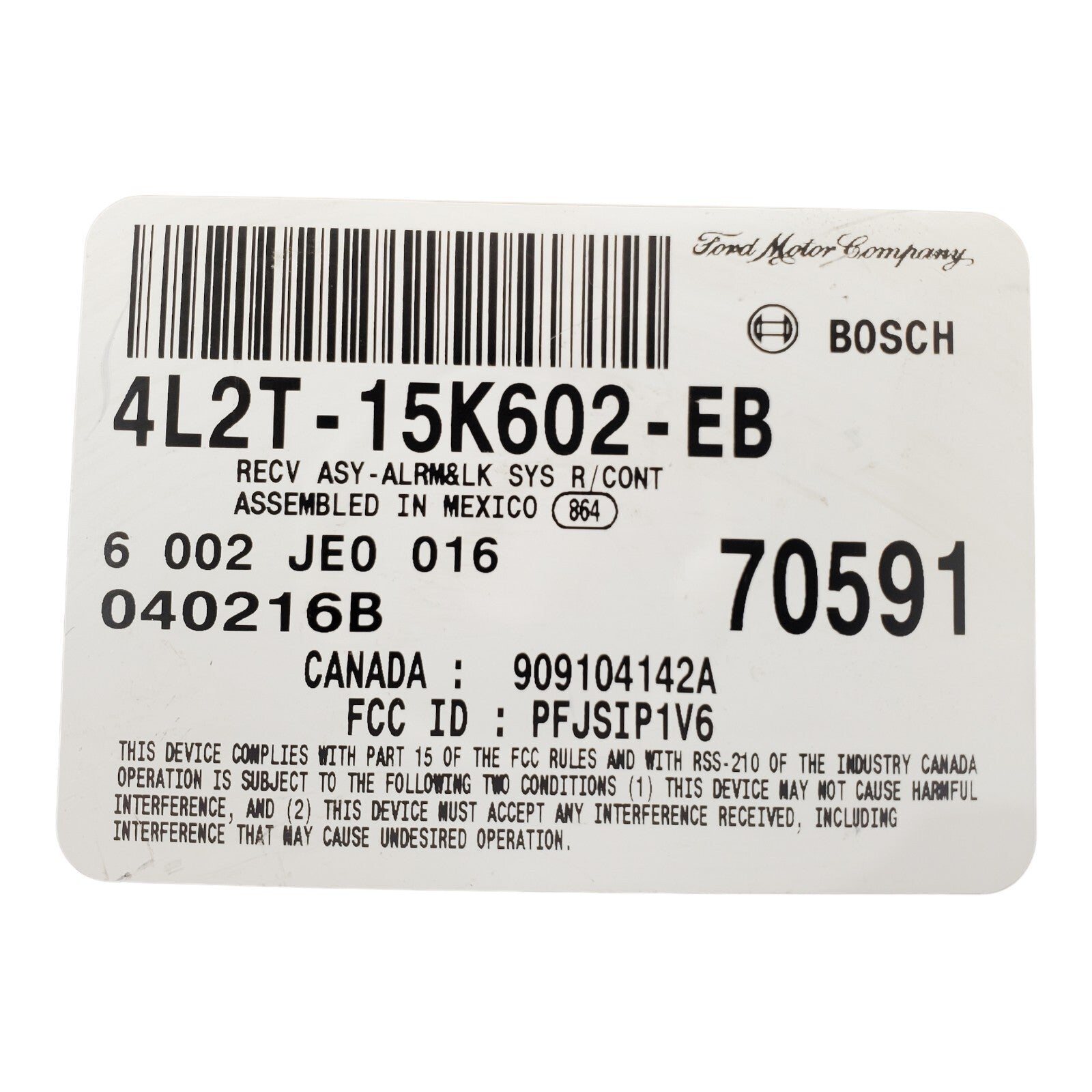 ✅ 02-04 FORD EXPLORER Anti-theft Keyless Entry Module 4L2T-15K602-EB