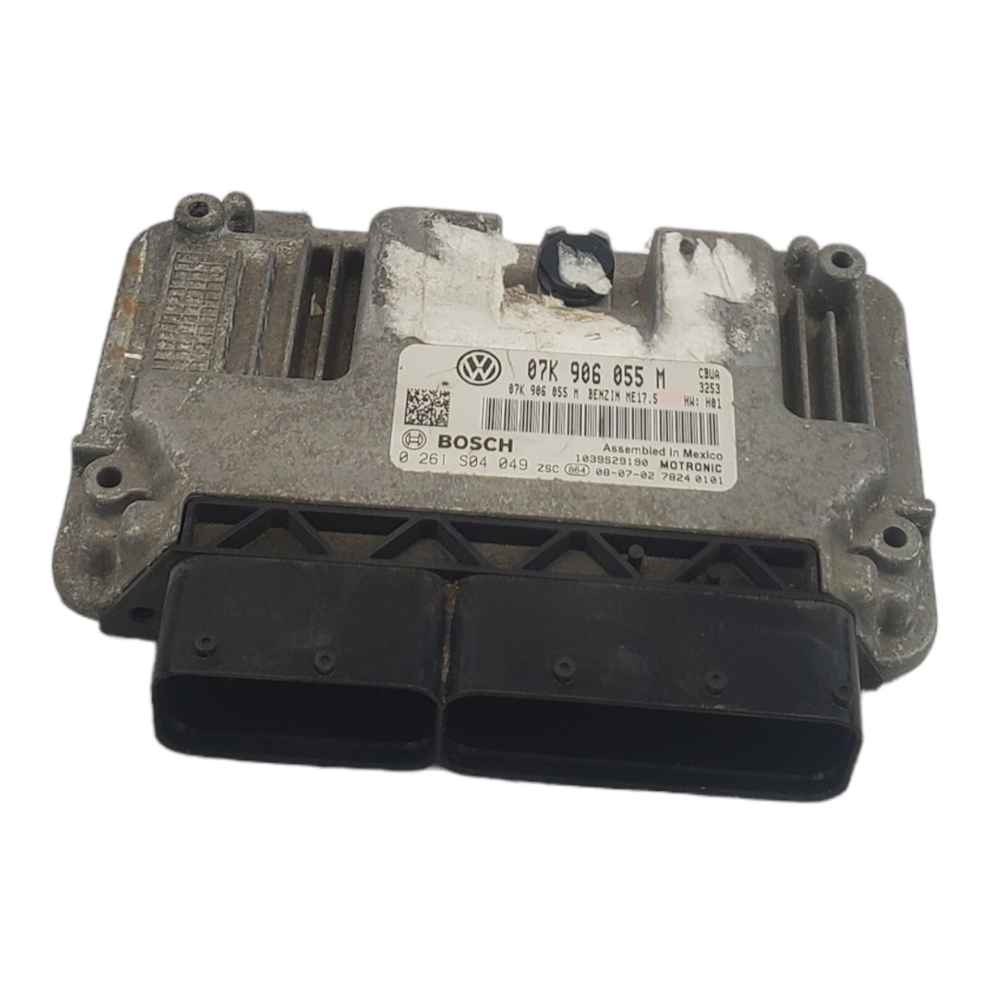09 VW JETTA RABBIT 2.5L ECM ENGINE COMPUTER CONTROL MODULE 07K 906 055 M