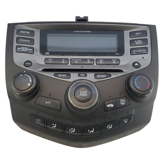 03-07 Honda ACCORD AM/FM Radio MP3 CD Player AC Climate Control