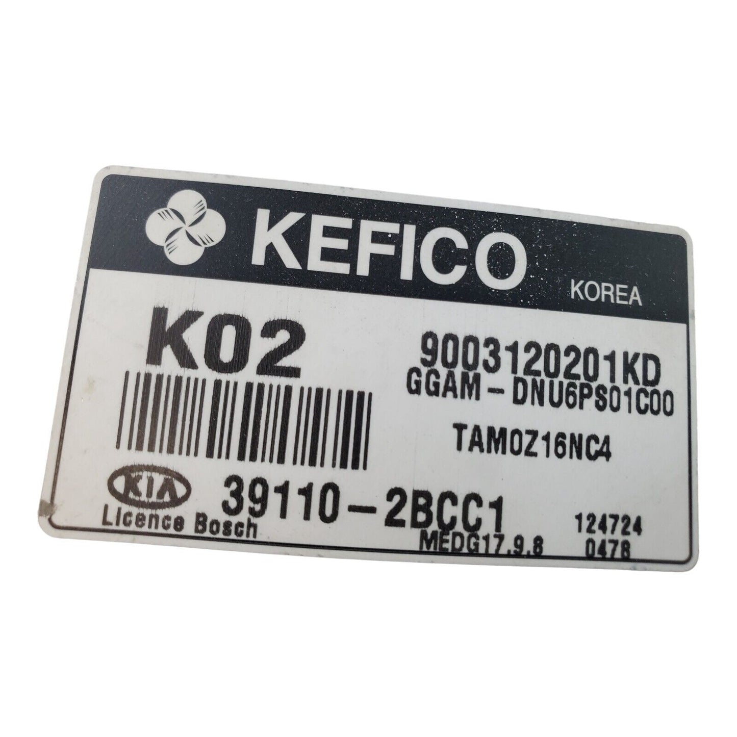 13 Kia Soul 39110-2BCC1 Computer Brain Engine Control ECU ECM EBX Module