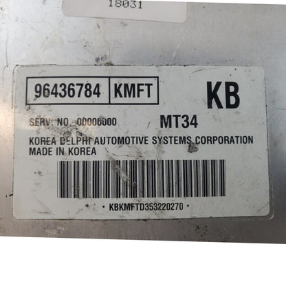 Engine ECM Electronic Control Module Automatic ID 96436784 Fits 06 AVEO