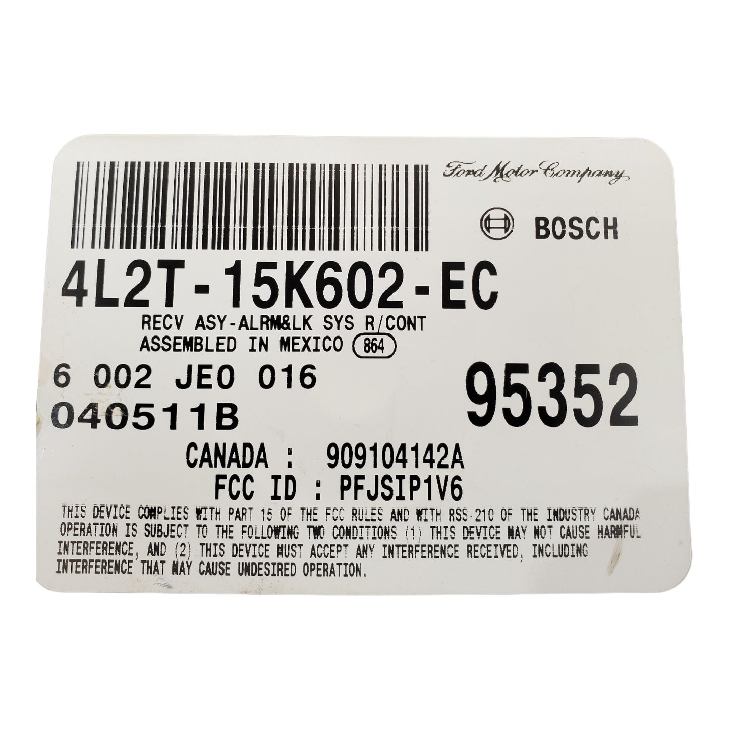 ✅ 04 Ford Explorer KEYLESS ENTRY MODULE 4L2T-15K602-EC