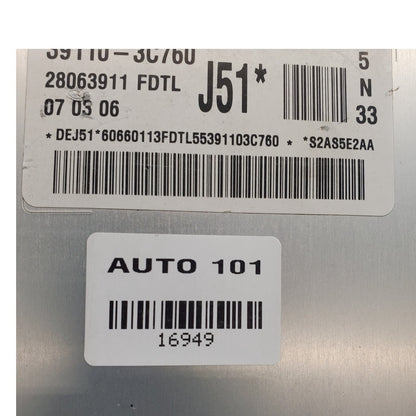 2008 Hyundai Sonata ECU 39110-3C760