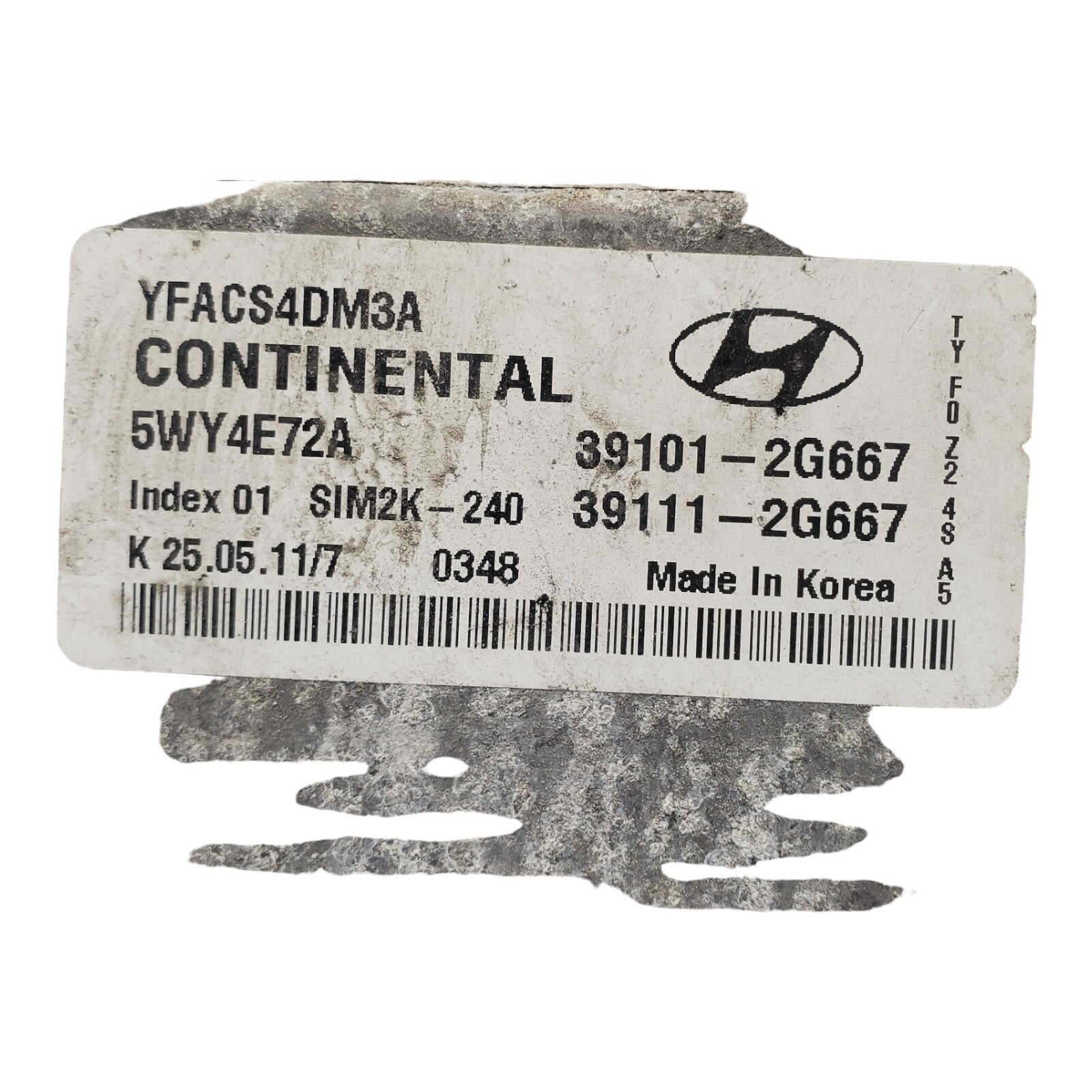 11-14 Hyundai Sonata 2.4L Engine Computer Control Module ECU ECM PCM 39101-2G667