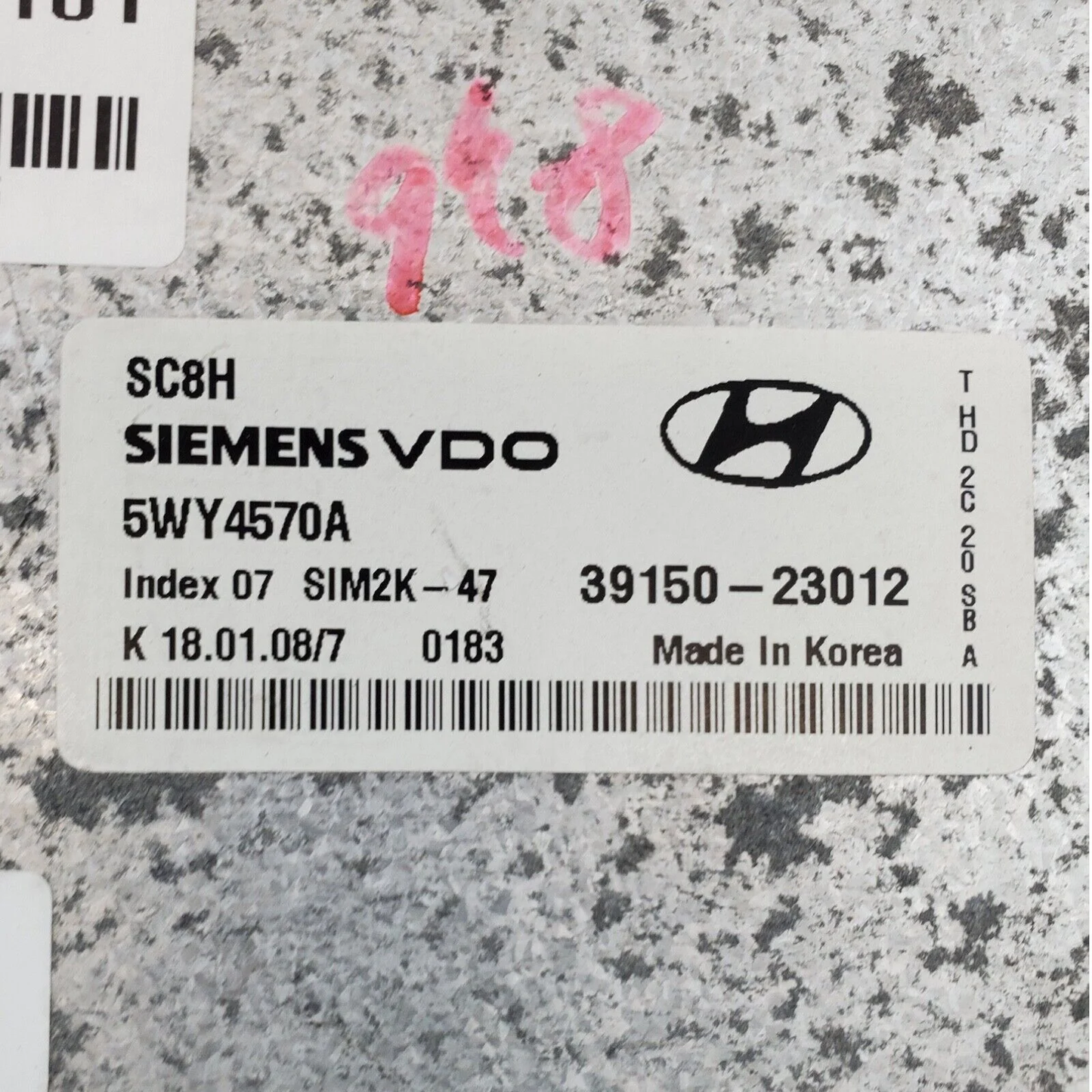 2007-2010 Hyundai Elantra AT Engine Control Unit Module ECM ECU 39150-23012 OEM