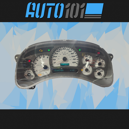 03-05 GMC, Chevy Instrument Cluster  - Programmed Mileage GM