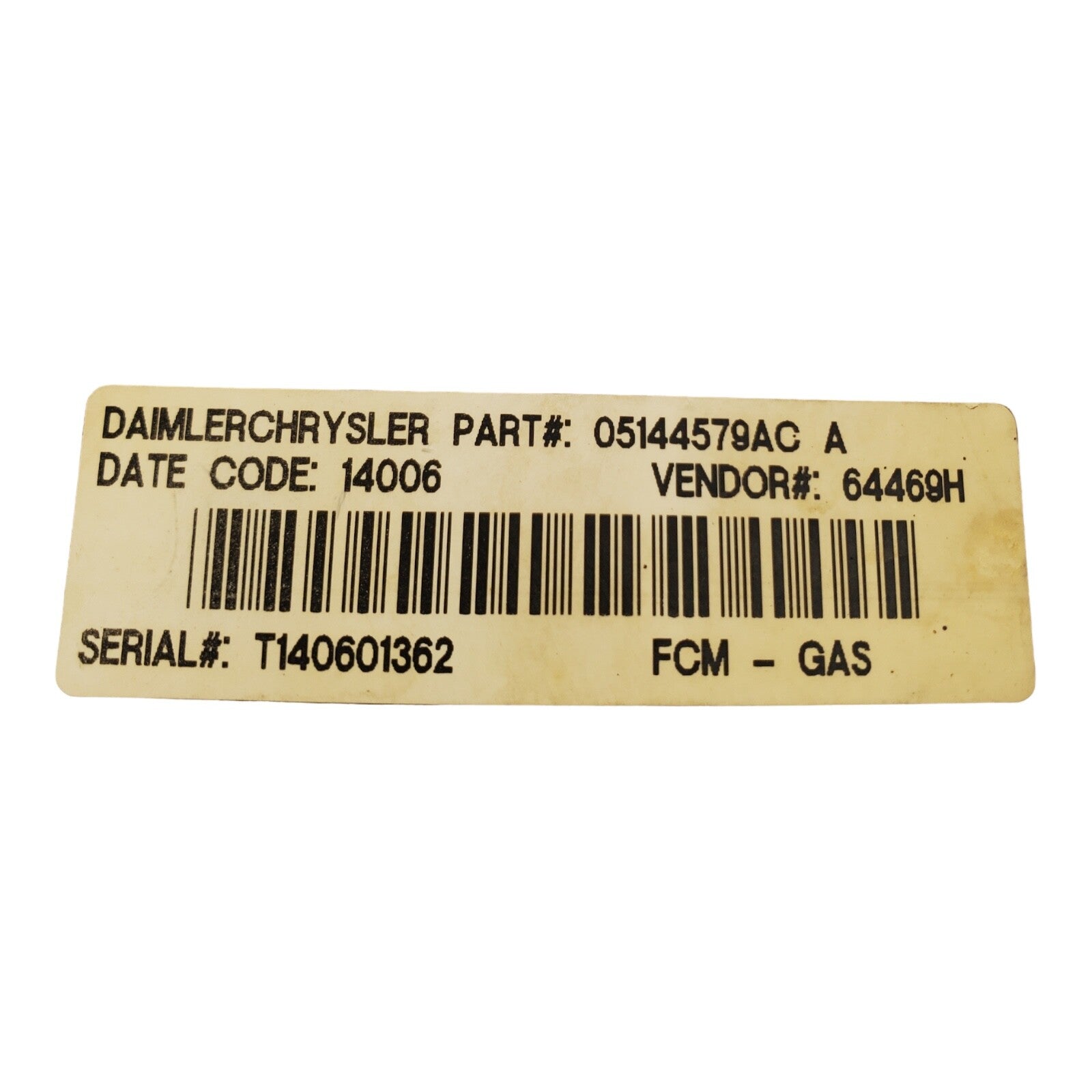 05144506AE 05144579AC Dodge Caravan 2006-2007 Multi-Function Relay Module