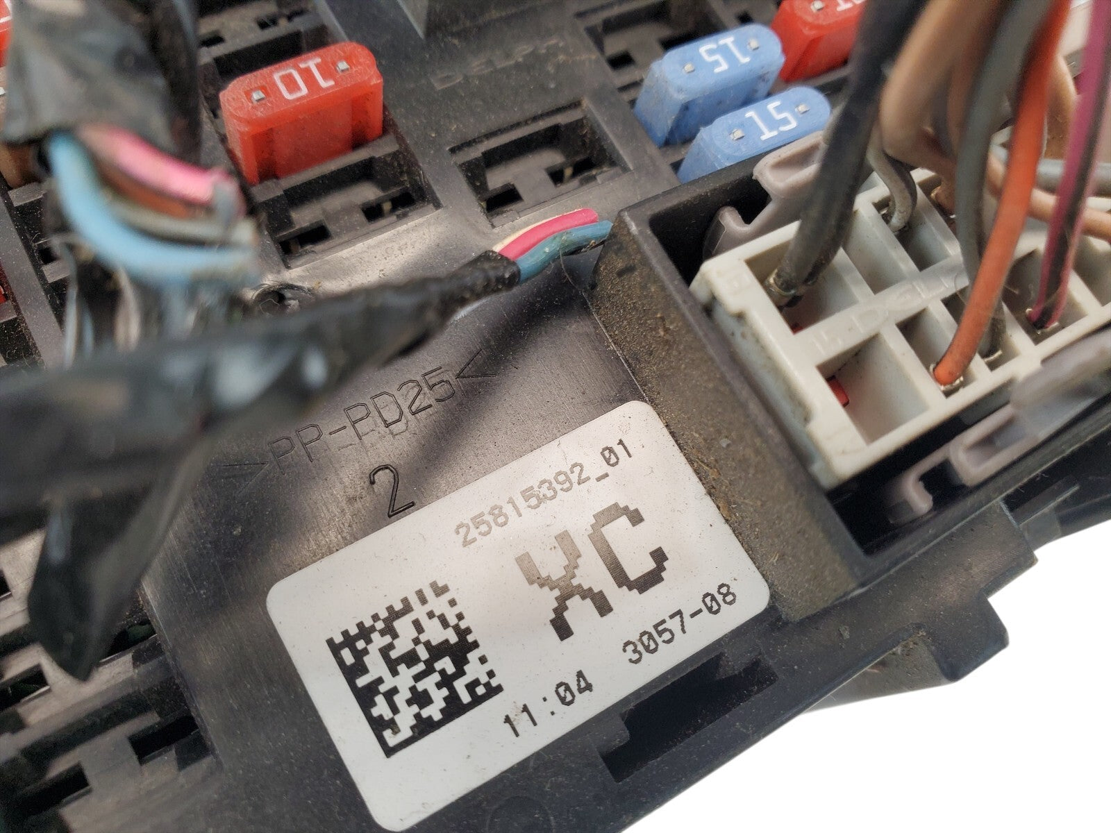 25815392 CHEVY 2008 SILVERADO 1500 Cabin Fuse Box