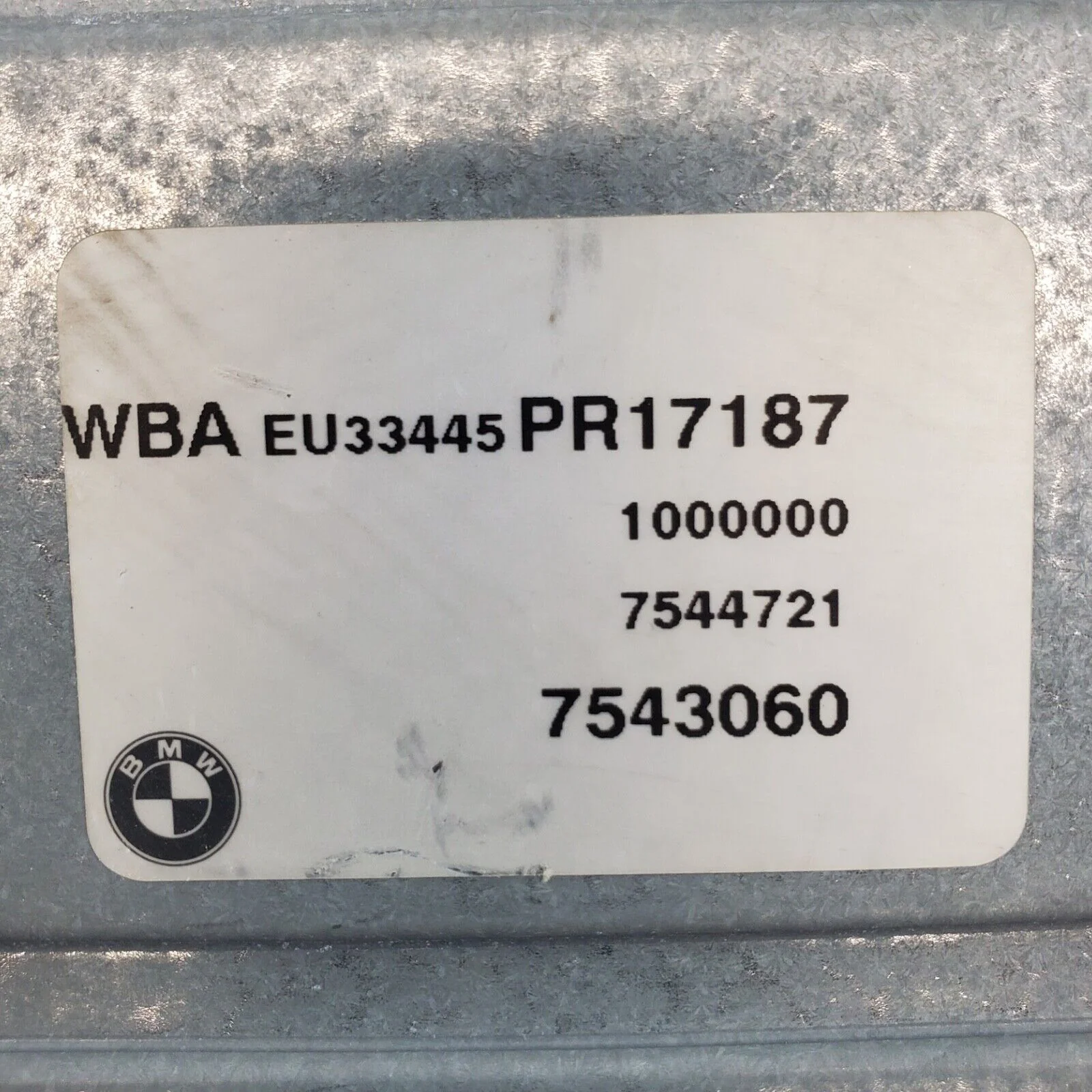 2004 2005 2006 BMW X3 Transmission Control Module TCM 7 544 721 7544721