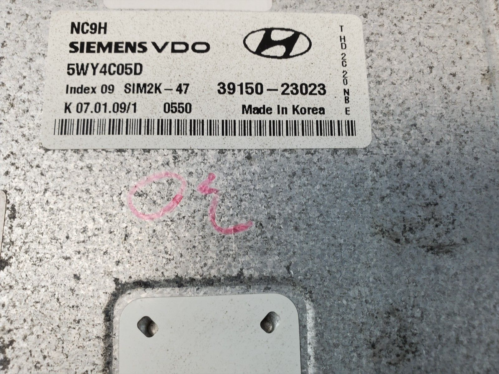 07-10 Hyundai Elantra 39150-23023 Computer Brain Engine Control ECU ECM Module