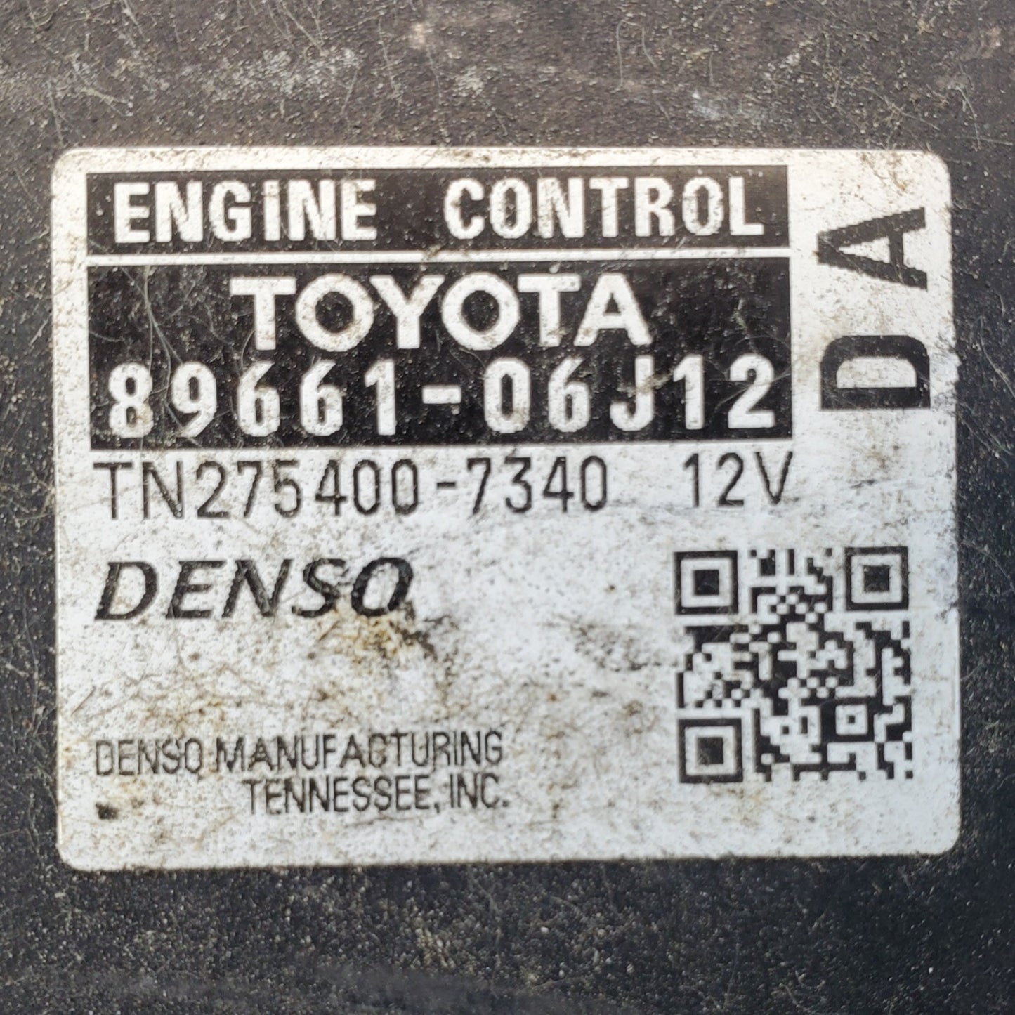 10-11 CAMRY Engine Control Module Computer ECU ECM PCM - 89661-06J12