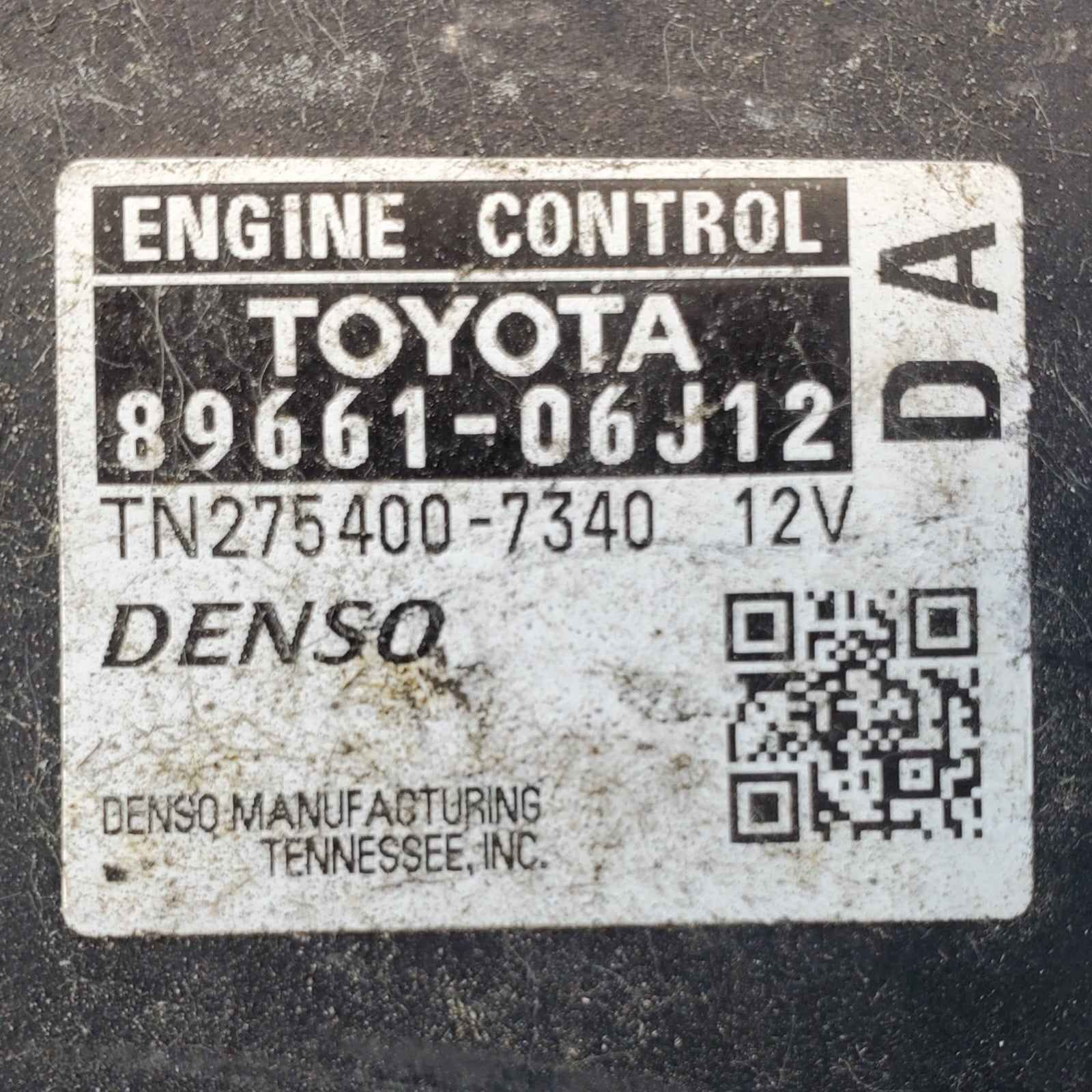 10-11 CAMRY Engine Control Module Computer ECU ECM PCM - 89661-06J12