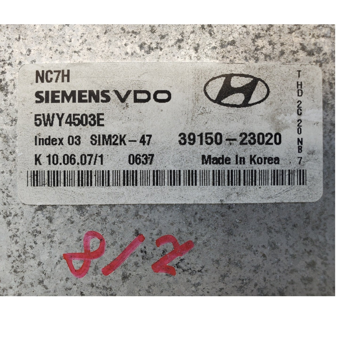 ENGINE COMPUTER HYUNDAI ELANTRA 2007 2008 2009 2010 39150-23020 2.0L PCM ECM OEM