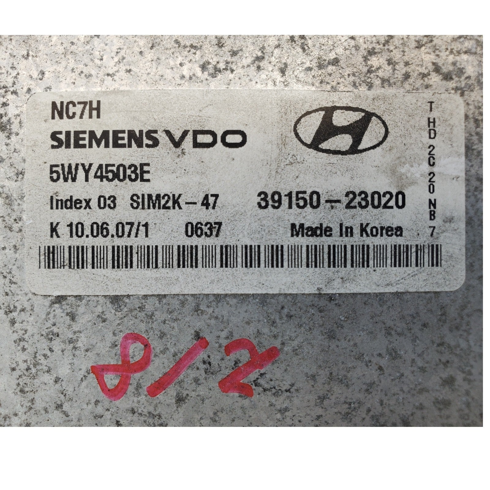 ENGINE COMPUTER HYUNDAI ELANTRA 2007 2008 2009 2010 39150-23020 2.0L PCM ECM OEM