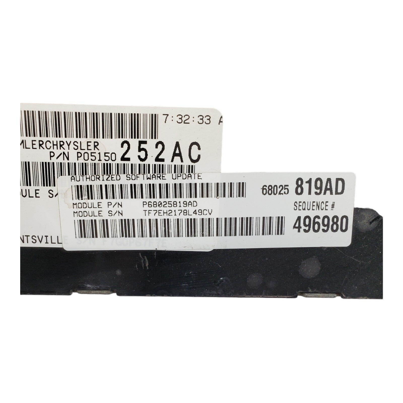 ✅08-09 Dodge Grand Caravan ECU ECM Engine Computer Control Module P68025819AD