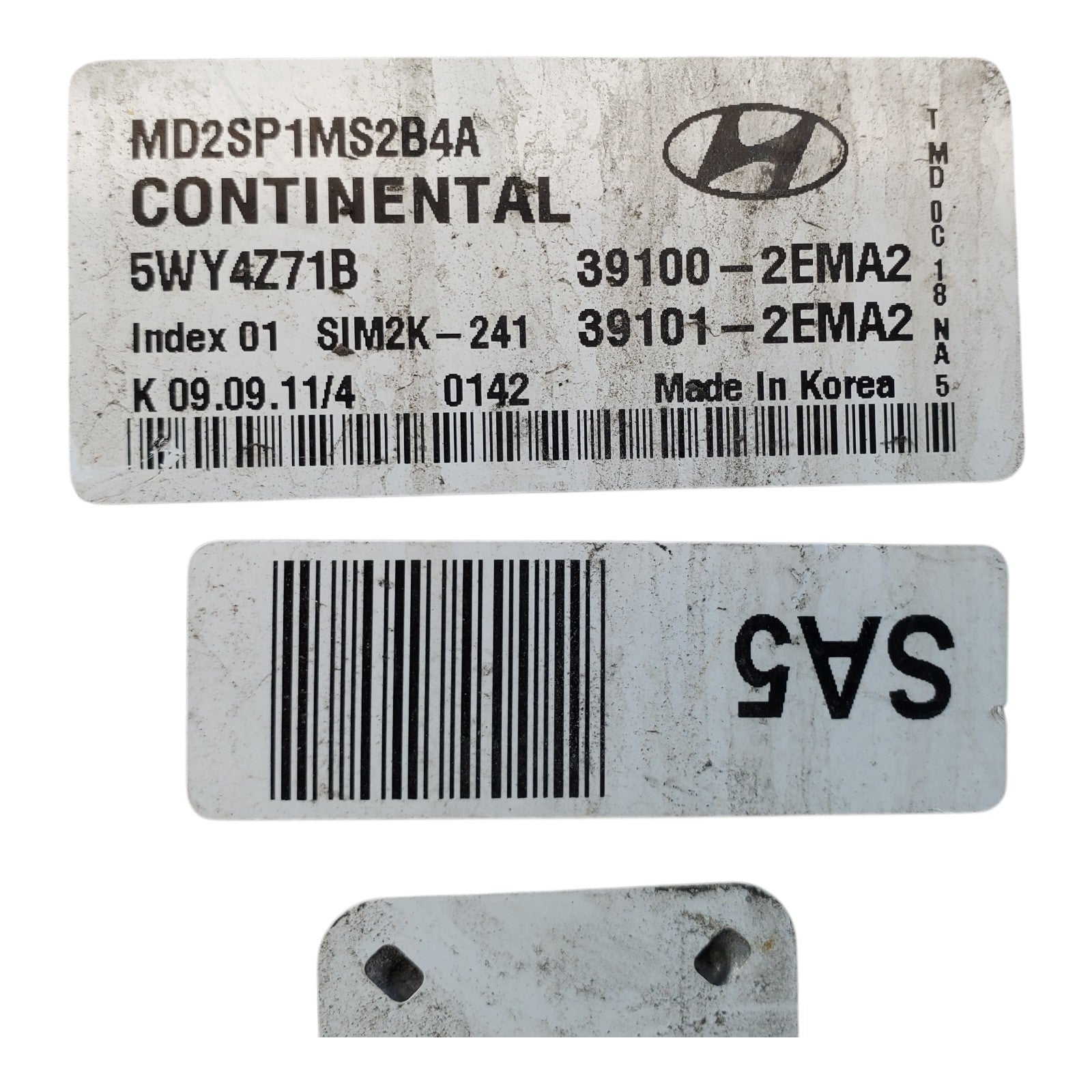 ENGINE COMPUTER HYUNDAI ELANTRA 2011 2012 2013 39100-2EMA2 39101-2EMA2 1.8L OEM