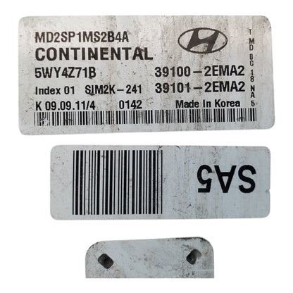 ENGINE COMPUTER HYUNDAI ELANTRA 2011 2012 2013 39100-2EMA2 39101-2EMA2 1.8L OEM