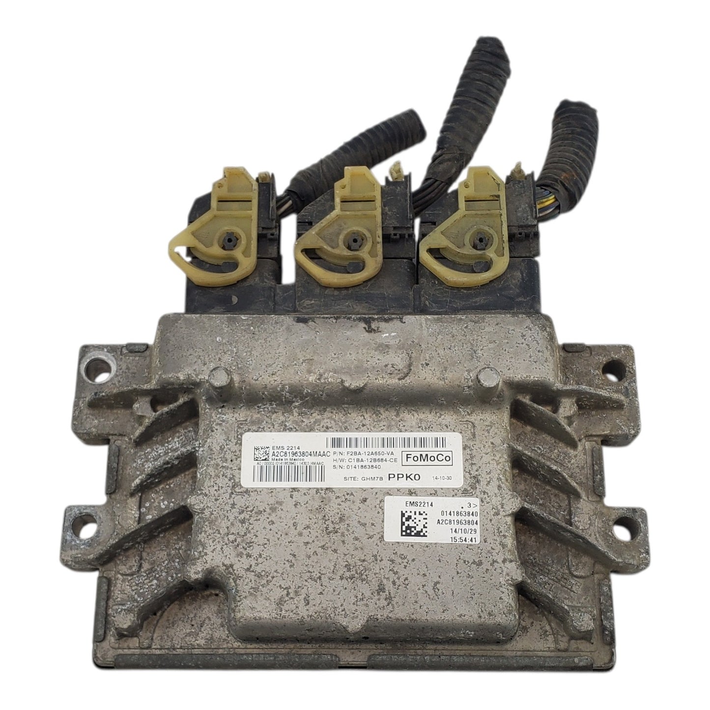 15 16 Fiesta F2BA-12A650-VA Computer Brain Engine Control ECU ECM EBX Module