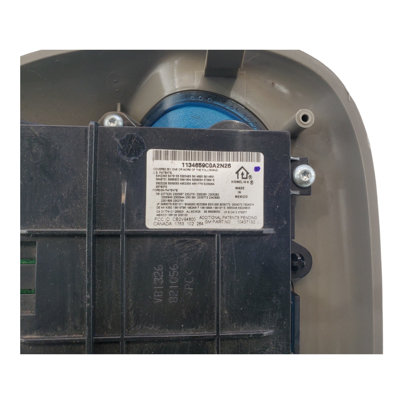 2001-2005 Chevrolet Monte Carlo Homelink Overhead Console OEM 10437132 02 03 04