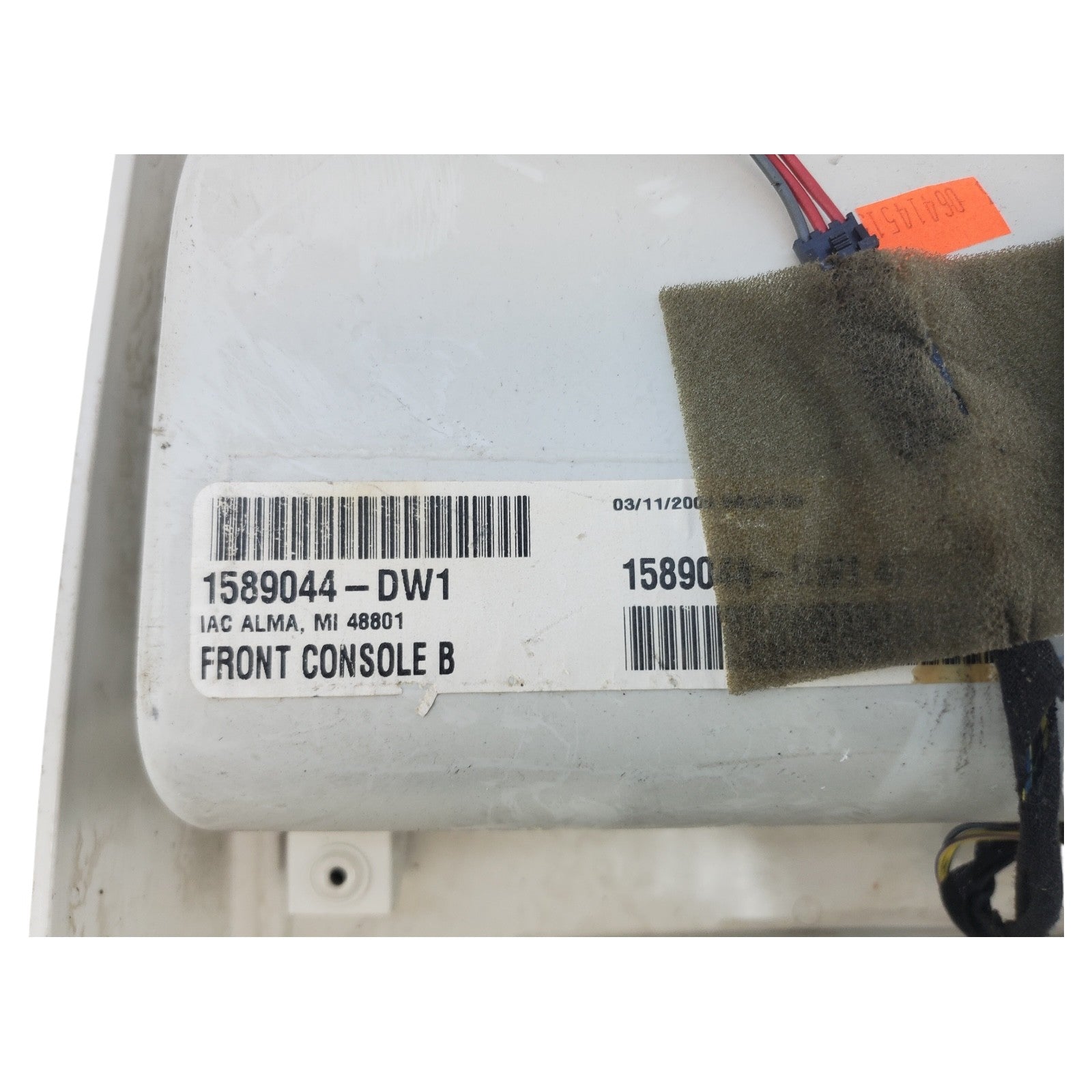08-10 DODGE CARAVAN TOWN COUNTRY Front Console Roof Mini Console 1589044-DW1