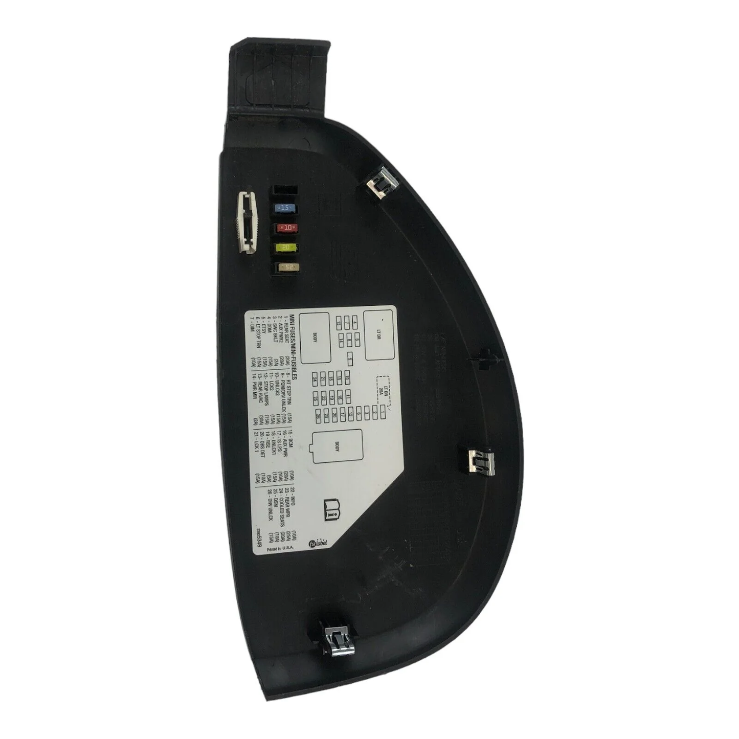 07-16 Chevy Tahoe Avalanche Silverado Fuse Box Trim Cover