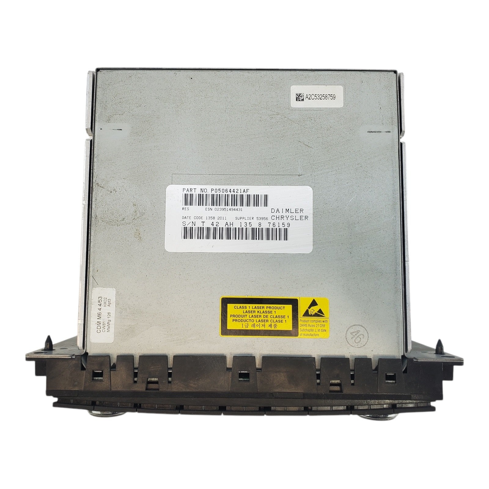 2008 Chrysler Jeep Dodge AM FM Satellite Radio CD Aux Input OEM P05064421AF RES