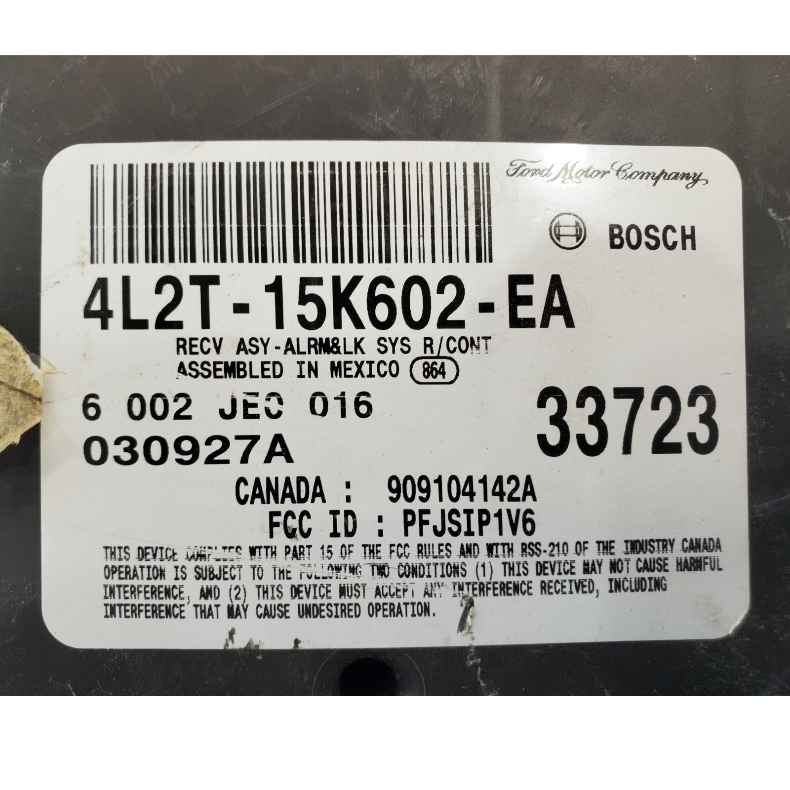 ✅ 04 FORD EXPLORER Keyless Entry Theft Module 4L2T-15K602-EA