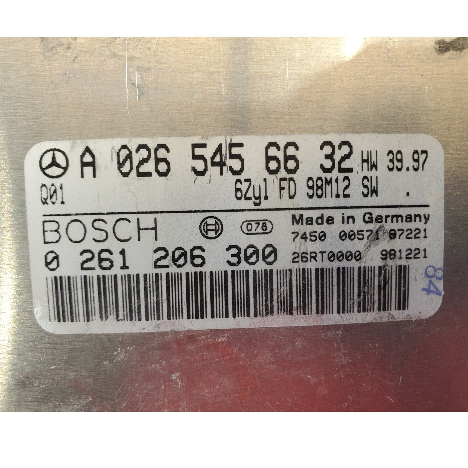1998-2000 Mercedes Benz ML320 ECU ECM Engine Control Module Unit OEM 0265456632