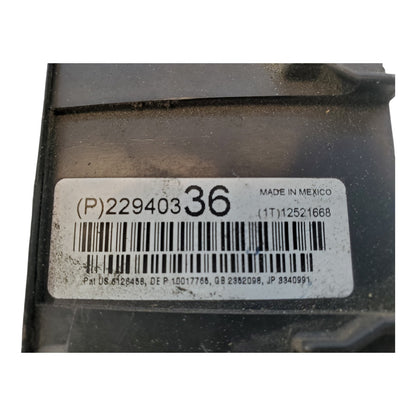 2012 CHEVROLET TRAVERSE ENGINE FUSE BOX 22940336
