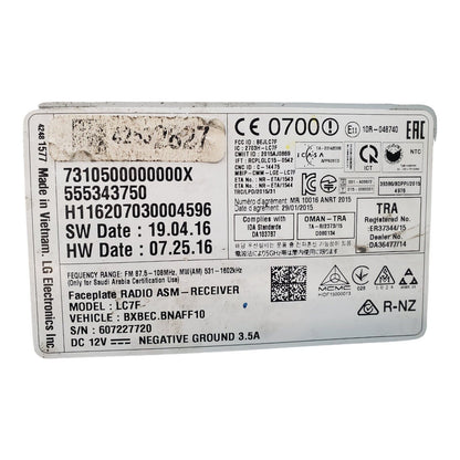 2017-18 Chevrolet Cruze Am Fm BT Player Radio Receiver 555343750