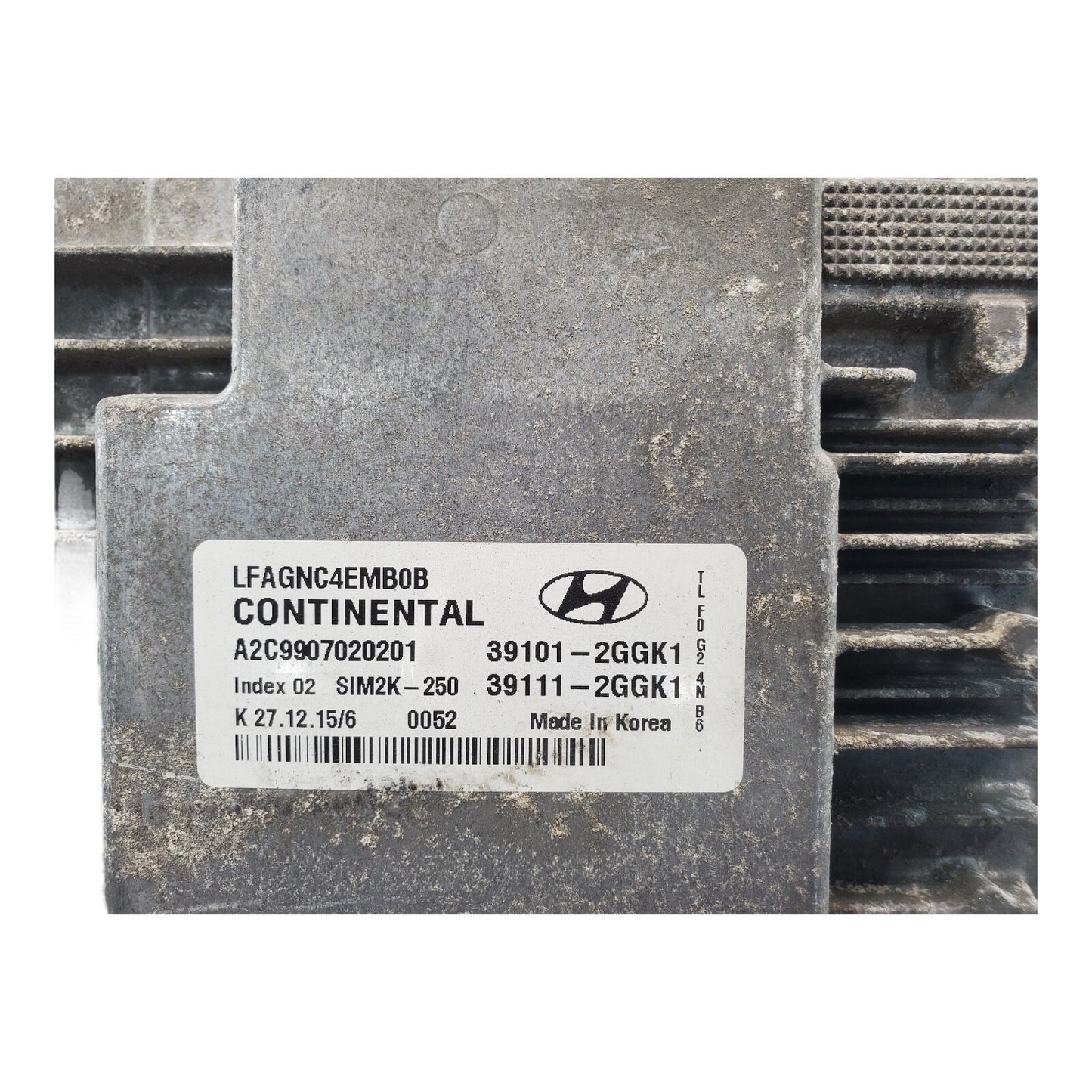 15 HYUNDAI SONATA ENGINE CONTROL MODULE ECM 39101-2GGK1 OEM