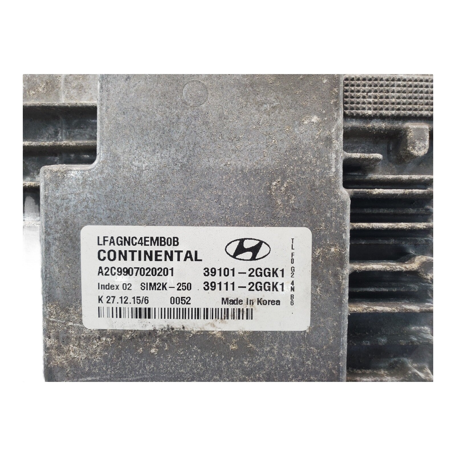 15 HYUNDAI SONATA ENGINE CONTROL MODULE ECM 39101-2GGK1 OEM