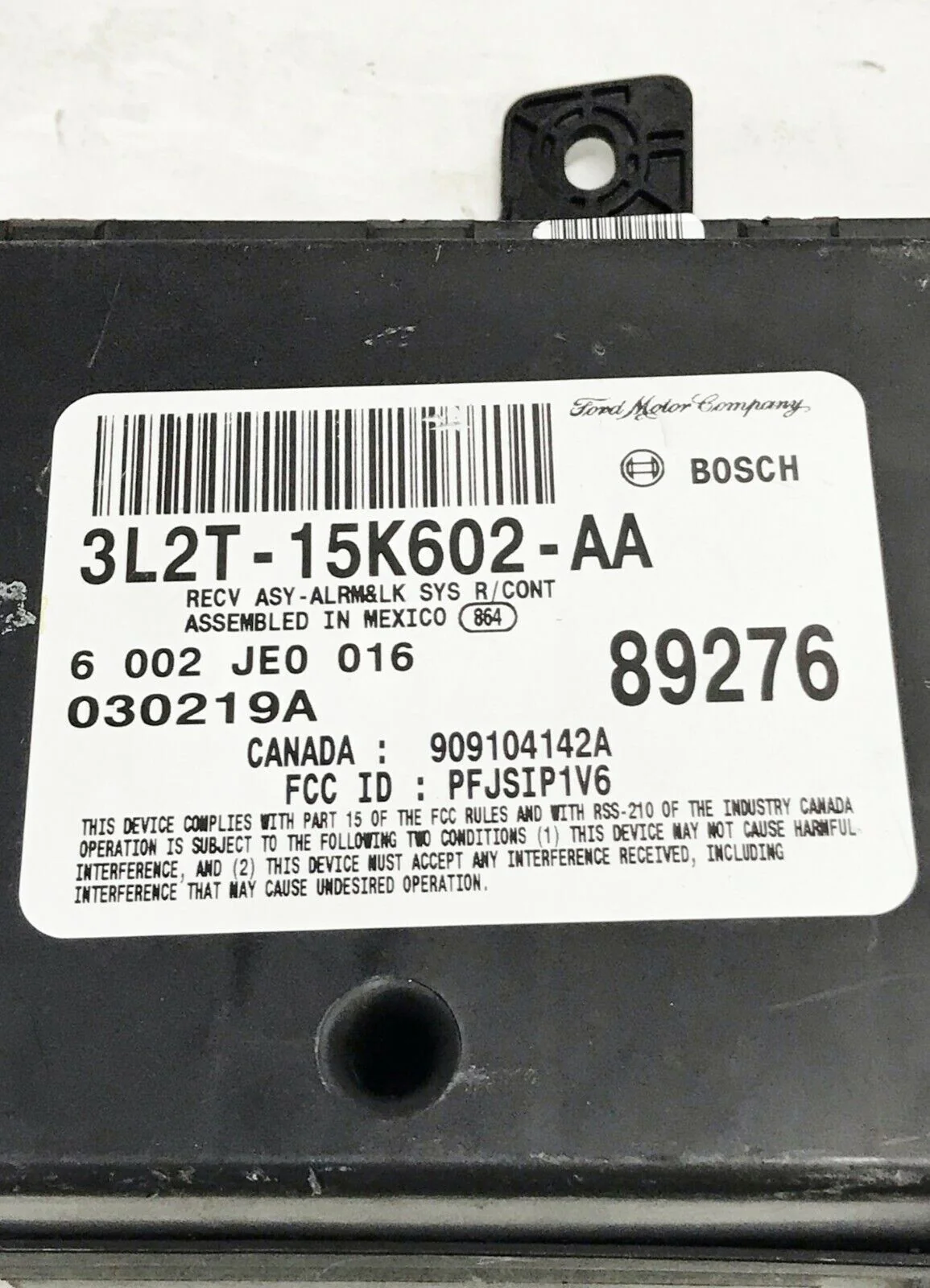 03-04 AVIATOR EXPLORER MOUNTAINEER Anti Theft Locking Module 3L2T-15K602-AA