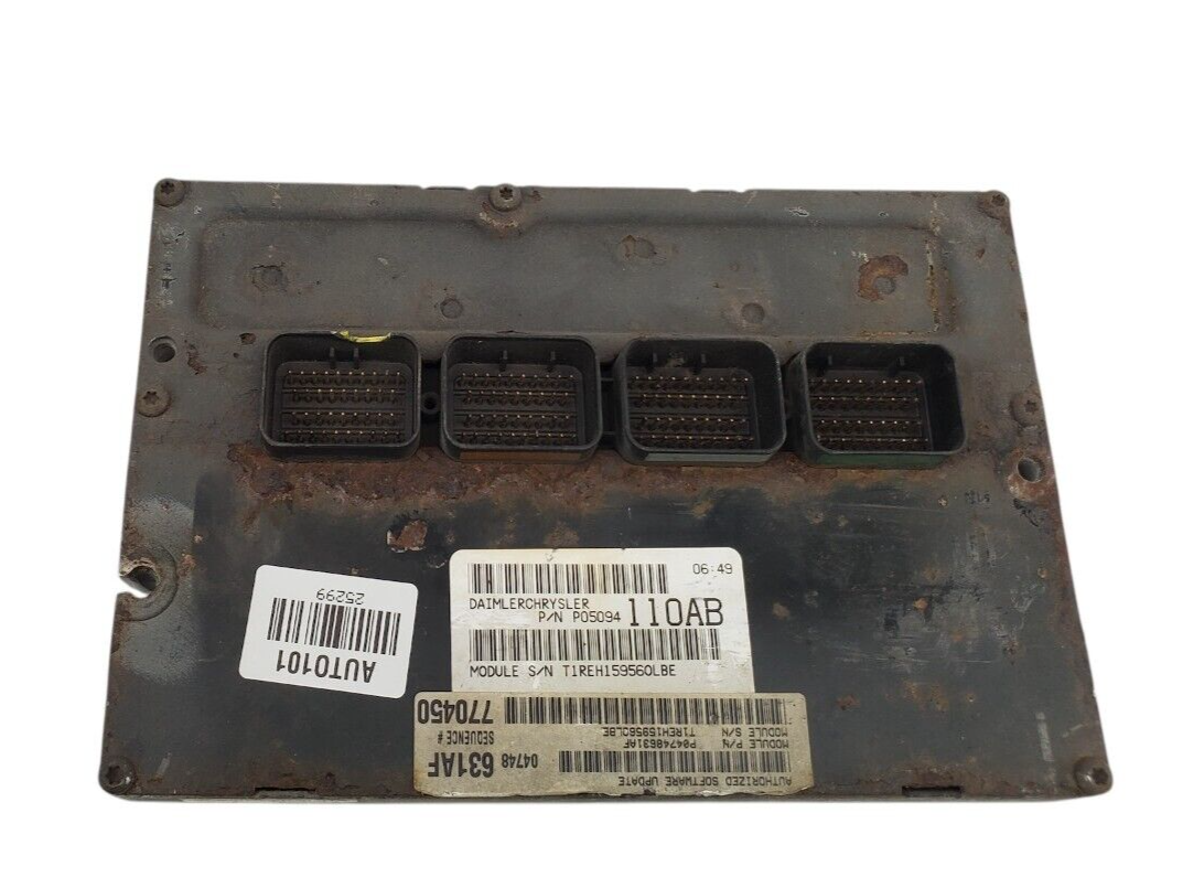 05 Chrysler Town & Country 3.8L Engine Control Unit ECU 05094110AB