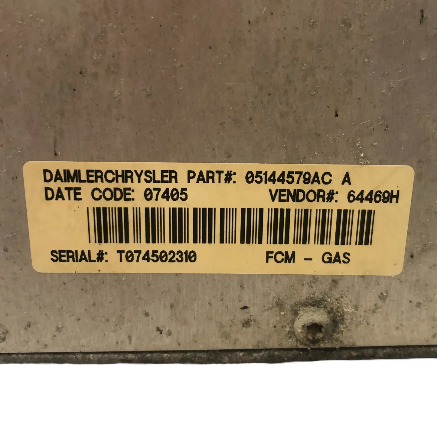 2005 - 2007 Caravan Town & Country Fuse Box Relay Control Module 05144505AC