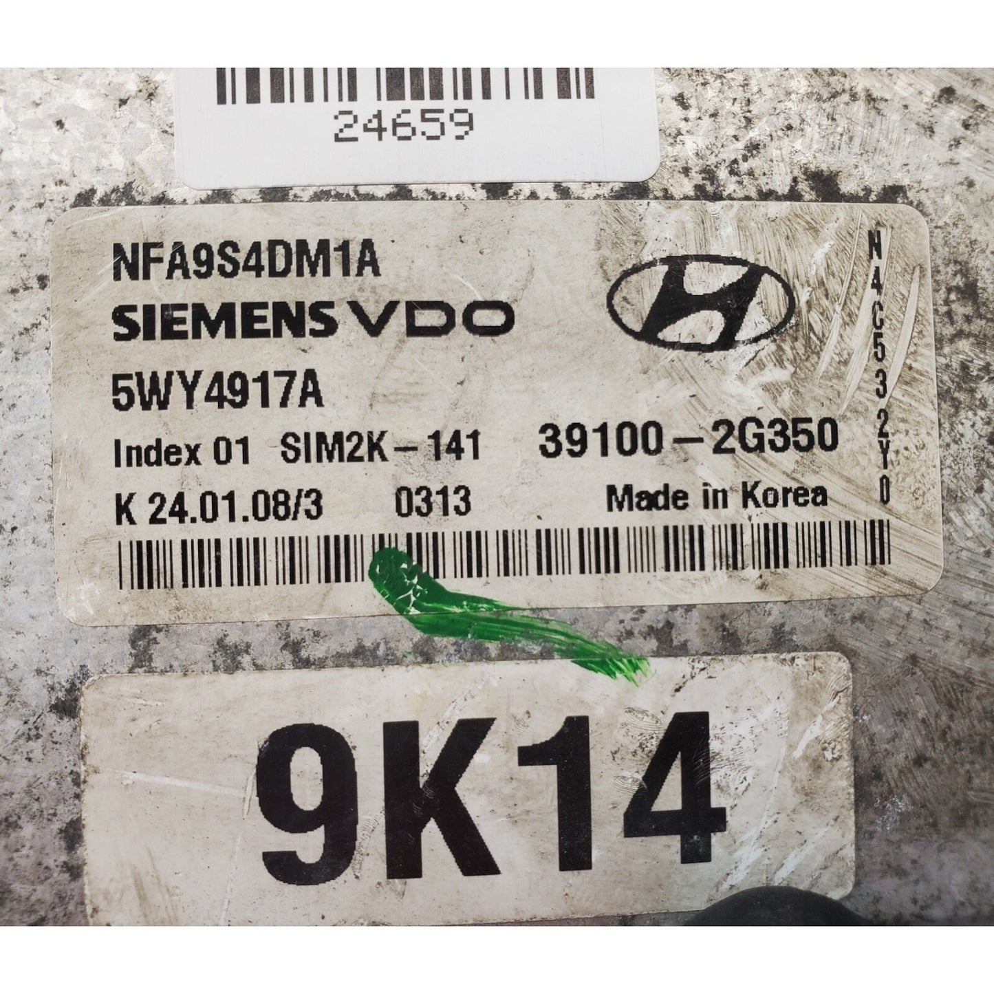 09-10 Hyundai SONATA 2.4L Engine Control Module ECM Computer 39100-2G350