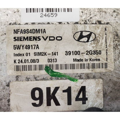 09-10 Hyundai SONATA 2.4L Engine Control Module ECM Computer 39100-2G350