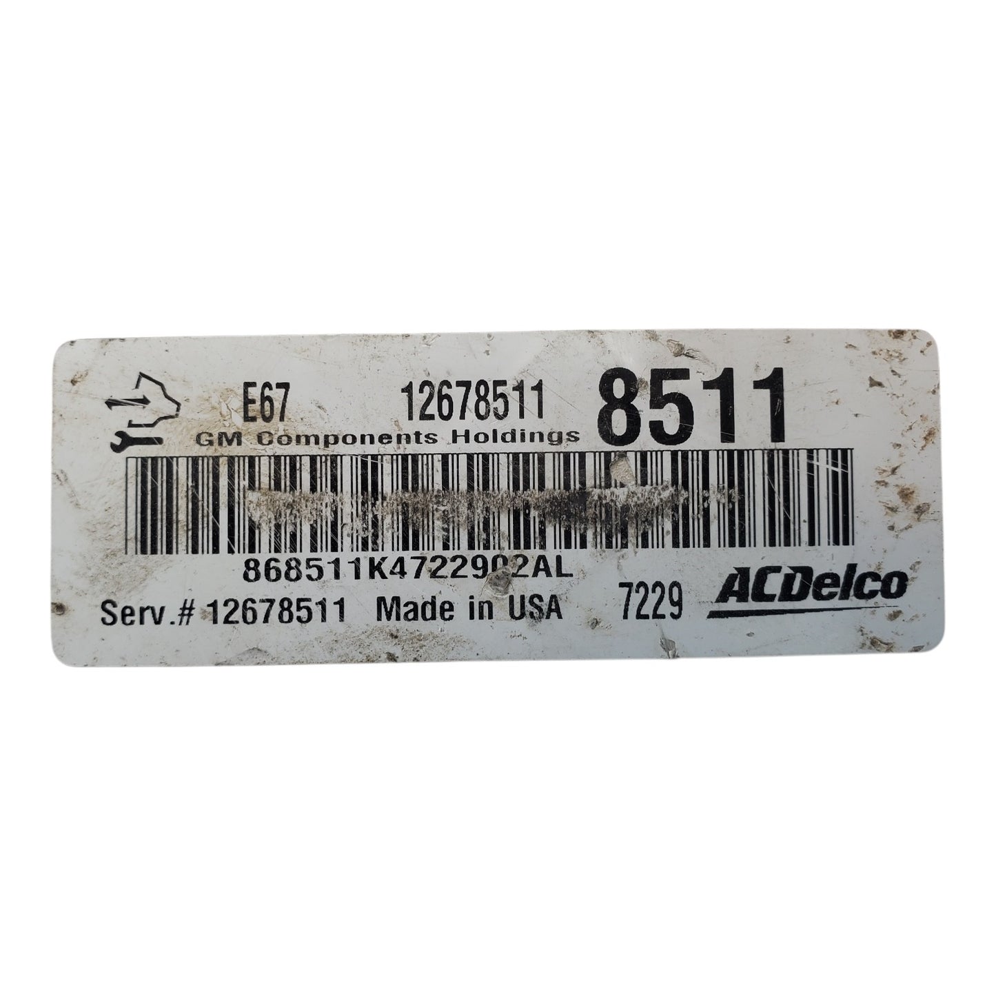 2008 BUICK ENCLAVE Engine COMPUTER 3.6L CHECK ID FOR MATCH. -  OEM: 12678511