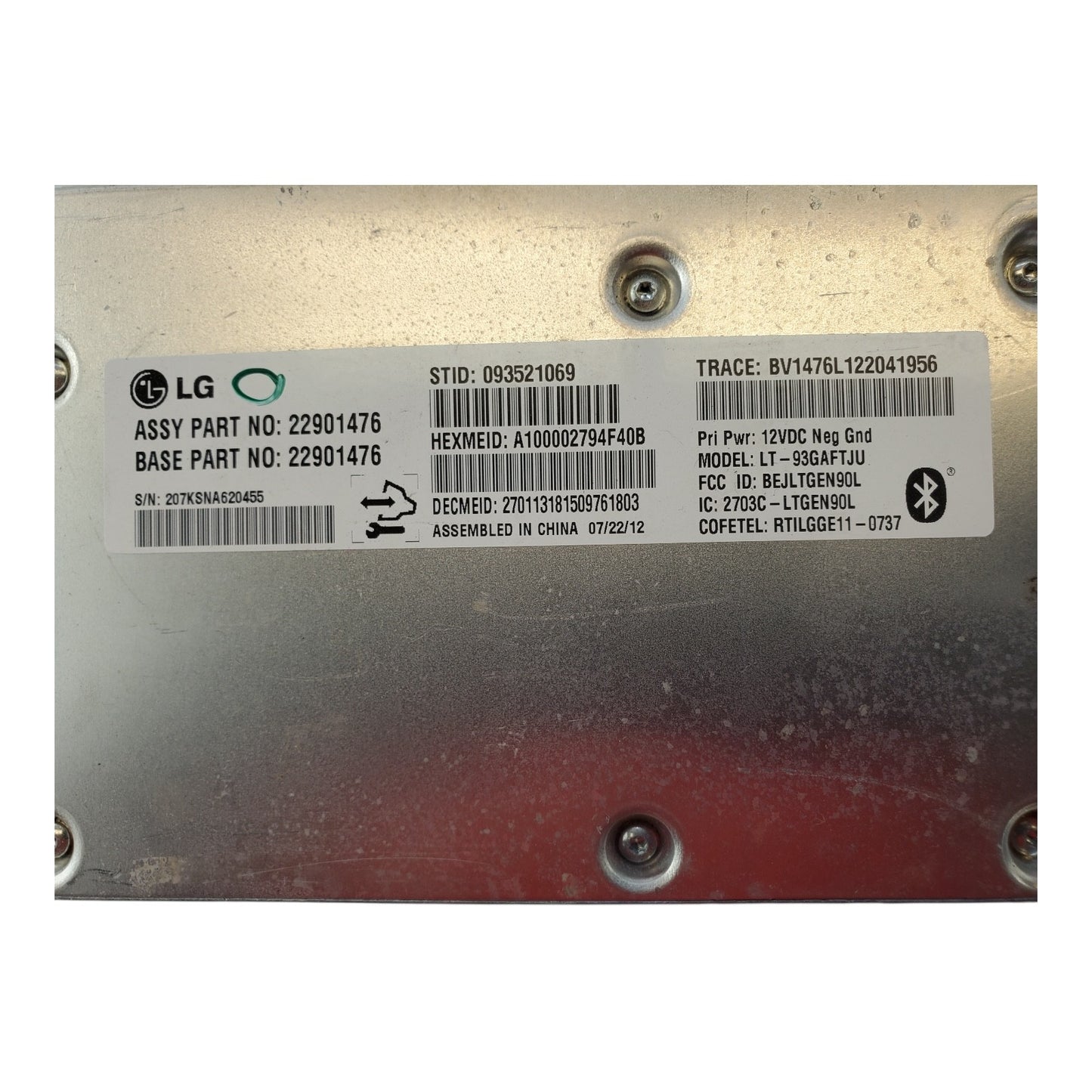 12 13 14 15 16 CHEVROLET IMPALA ONSTAR COMMUNICATION CONTROL MODULE 22901476 OEM