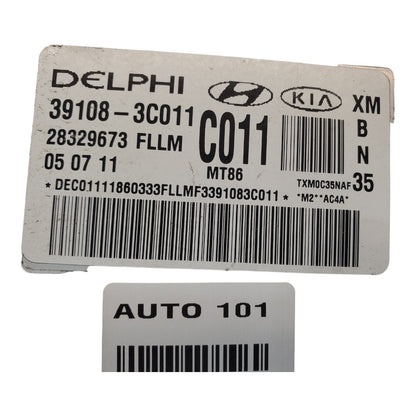 11-13 Kia Sorento Computer Brain Engine Control ECU ECM PCM PCU 39108-3C011