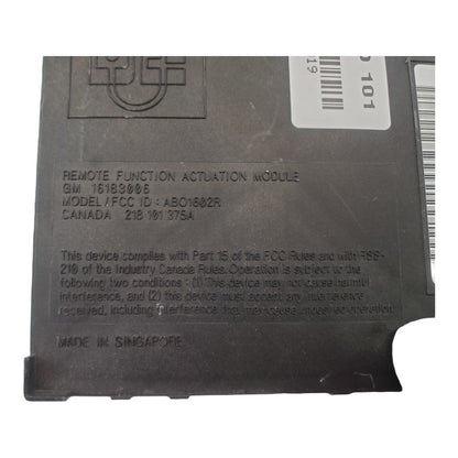 96 Cadillac Seville Remote Keyless Entry Module 16183006