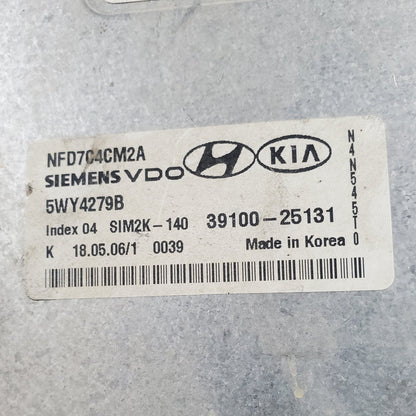 06-08 HYUNDAI SONATA 2.4L Engine Control Module 39100-25131 PCM ECU OEM