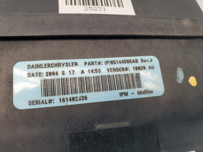 03-05 Dodge Caravan Power Module Fuse Box Relay Control Unit 05144506AB